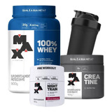 Suplemento Whey 100% Max Titanium+night Sem Cafeina+creatina