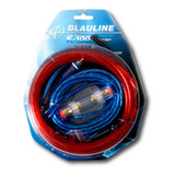 Kit De Cables 10 Gauge Potencia Hasta 2500w Blauline K-100