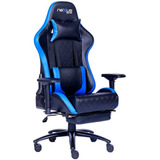 Cadeira Gamer Nexus Python3 Vegas Preto/azul Couro Sintetico Cor Azul