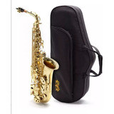 Saxo Alto Knight Jbas-200 Eb Estuche Semi-rígido 