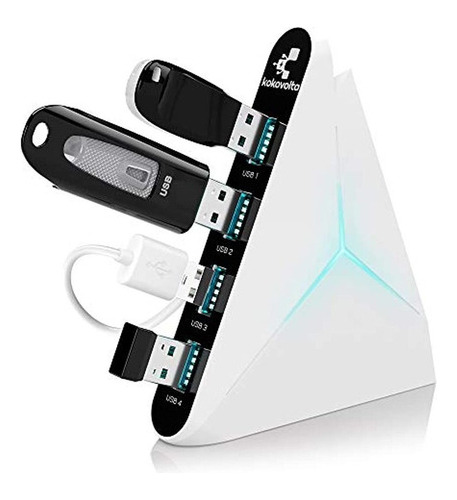 Hub Usb 3.0 Vertical Data Hub Con Cable Largo - Cable