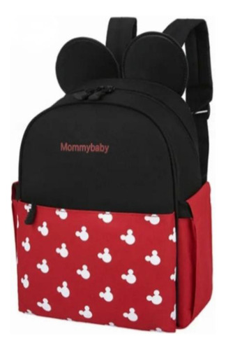 Bolso Mochila Multifuncional Para Madre Y Bebé Minnie Mickey