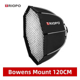 Softbox Triopo 120cm  Bowens Speedbox Armado Rápido C/ Grid