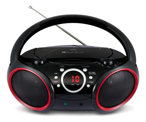 Reproductor De Musica Singingwood Sbx030c-rd Negro Con Rojo