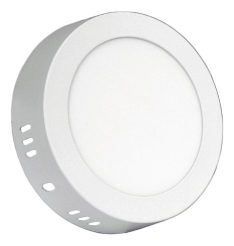 Foco Panel Plafon Led Sobrepuesto Redondo 6w Luz Dia