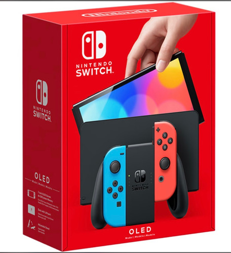 Nintendo Switch Oled 64gb - Azul E Vermelho Neon