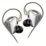 Audífonos Kz Zvx In Ear Monitores Hifi Metalicos Sin Microfo