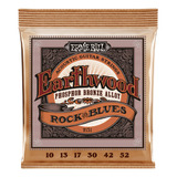 Corda Ernie Ball 010 Earthwood Rock And Blues P/ Violão