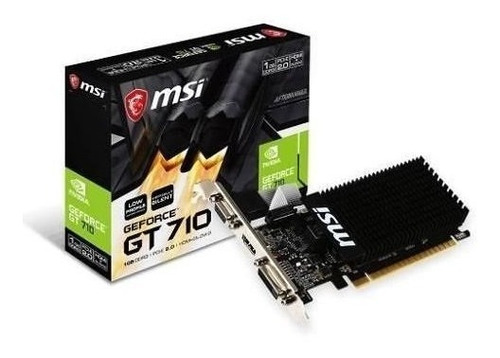 Tarjeta De Video Msi Nvidia Geforce Gt710 1gb 64-bit Ddr3
