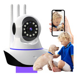 Câmera Wifi Hd Segurança Babá Pet Cachorro Eletrônica 360°