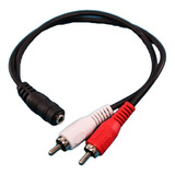 Cable Adaptador Audio 2 Rca M A Plug 3.5 St Hembra X 2u Htec