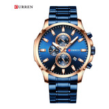 Reloj Para Hombre Curren Krec8103 Azul