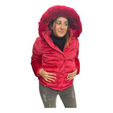 Campera Puffer Reversible Plush Mujer Abrigo Moda Importada