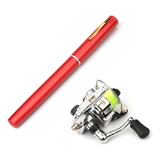 Caneta Dobrável Spinning Rod Pole Fishing Mini Fishing Reel