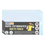 Papel Fotográfico Matte Fosco A4 180g Cassmar 100 Fls