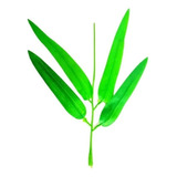 250 Folhas De Bambu Mossó Artificial Árvores Bamboo Verdes