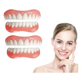 2×set De Prótesis Profesionales Silicona Brillante Dentes F