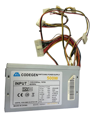 Fuente Pc Atx Codegen 500w - Usado