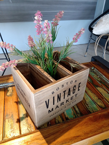 Cajon Cubertero Organizador De Cubiertos Cocina Vintage