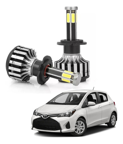 Focos Toyota Yaris 2012-2016 Hiperled Delanteros 6 Caras