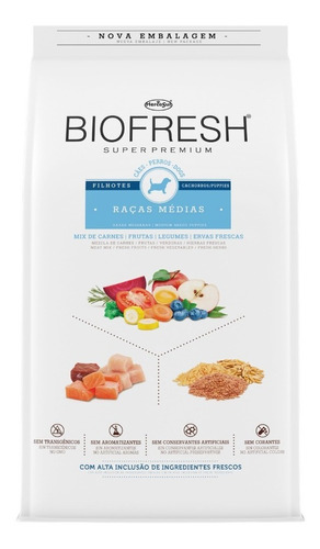 Alimento Biofresh Para Perro Cachorro De Raza Mediana En Bolsa De 3kg