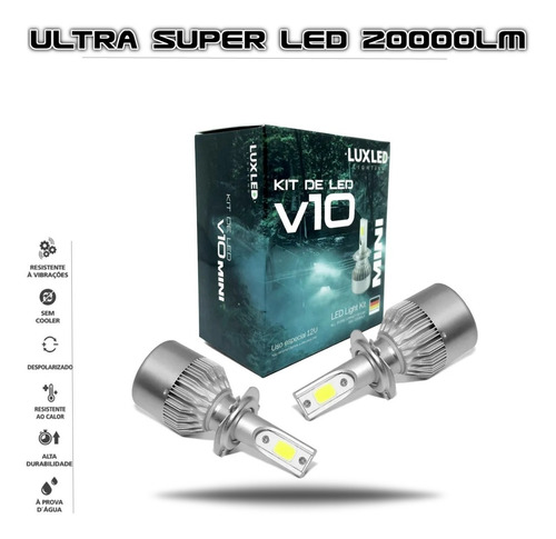 Ultra Super Led 20000lm - H1 H3 H4 H7 H11 Hb4 6500k - Xenom