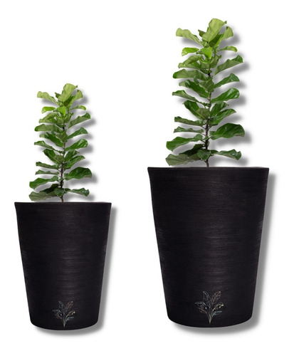 2 Vasos Grafiato Luxo 3d Plantas Casa Sala Jardim Promoção