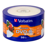 Discos Virgenes Verbatim Dvd, Dvd-r, 16x, 50 Discos 97176 /v