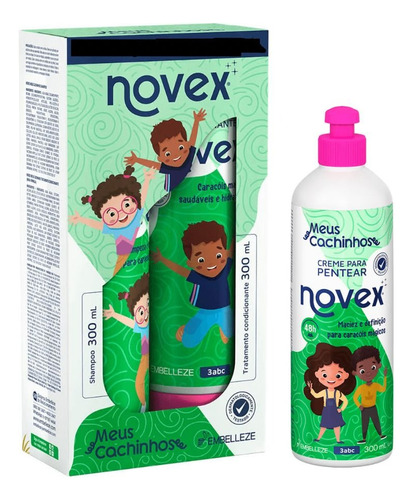 Kit Meus Cachinhos Novex Niños Shampo Crema De Peinar