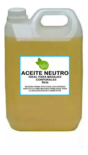  Aceite Para Masajes Neutro Sin Fragancia 5 Lt Caba Belgrano