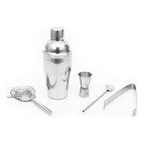 Juego De Coctelera Bartender Cocktail Cantinero Shaker 5pcs