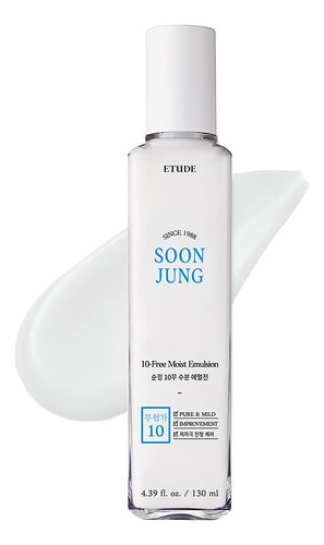 Soon Jung 10 Free Moist Emulsion Cosmético Coreano Tipo De Piel Sensible Y Grasa