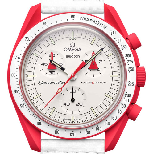 Relógio Swatch X Omega Moonswatch Speedmaster Mars Crono