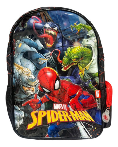 Mochila Escolar 16 Pulgadas Spiderman Hombre Araña Nenes