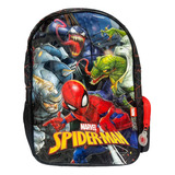 Mochila Escolar 16 Pulgadas Spiderman Hombre Araña Nenes