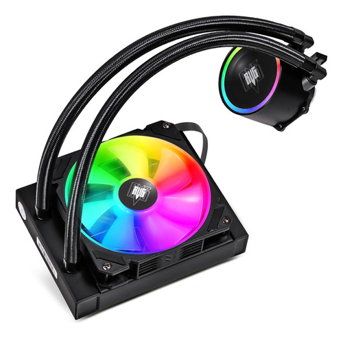 Water Cooler 120mm 1 Fan Rgb Processador Pc Cpu Gamer Led