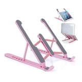 Soporte Base Para  Notebook Tablet Pvc Inclinación Regulable