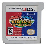 Mario Sonic At The London 2012 Olympic Cartucho  3ds