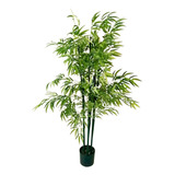 1 Lindo Arbol Planta De Bambu Verde Artificial 160cm+maceta