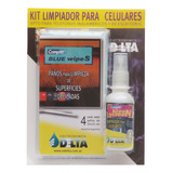 Kit Limpieza Para Celulares Delta 60 Cc + 4 Paños 30 X 30