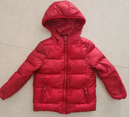 Campera De Plumas Little Akiabara T.4 Color Rojo