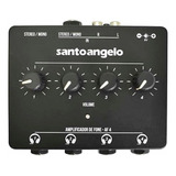 Amplificador Santo Angelo Para Fones De Ouvido Mod Af4 Preto