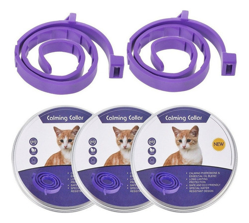 5 Piezas Collar Calmante Gatos Ajustable Calma Collar Relaja