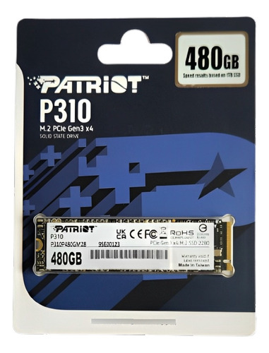 Patriot 480gb Pcle  Gen 3x4 Nvme M.2 Ssd 2280