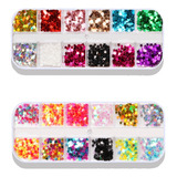 Ge Nail Paillettes Forma De Estrella Lámina Tinsel Flakes