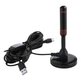 Antena Tv Digital Aire Hd Amplificada Por Usb 5 Metros