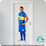 Vinilo Pared Puerta Boca Juniors Tevez 