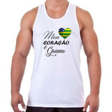 Camiseta Regata Meu Coração É Goiano Goiás