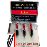 6-pack Roland Combo Reemplazo De Carburo Blade Set Grado 45 