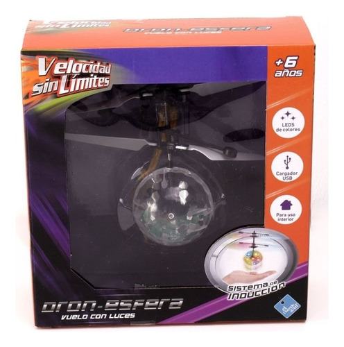 Dron Esfera Con Luz Led Carga Usb Shp Tunishop